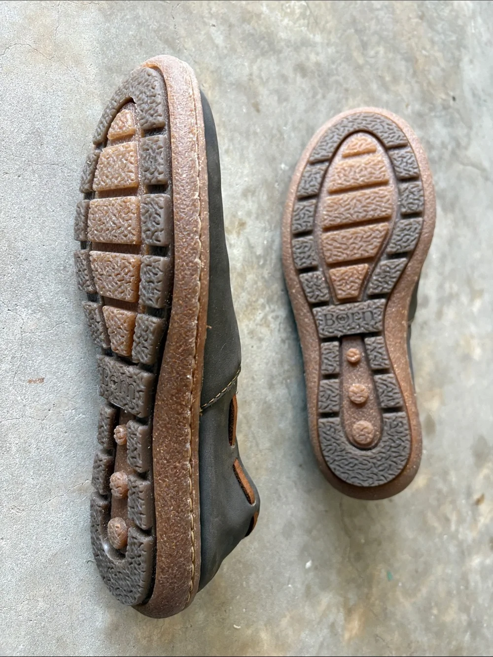 Born Slip-On shoes in Tan with brown Trim